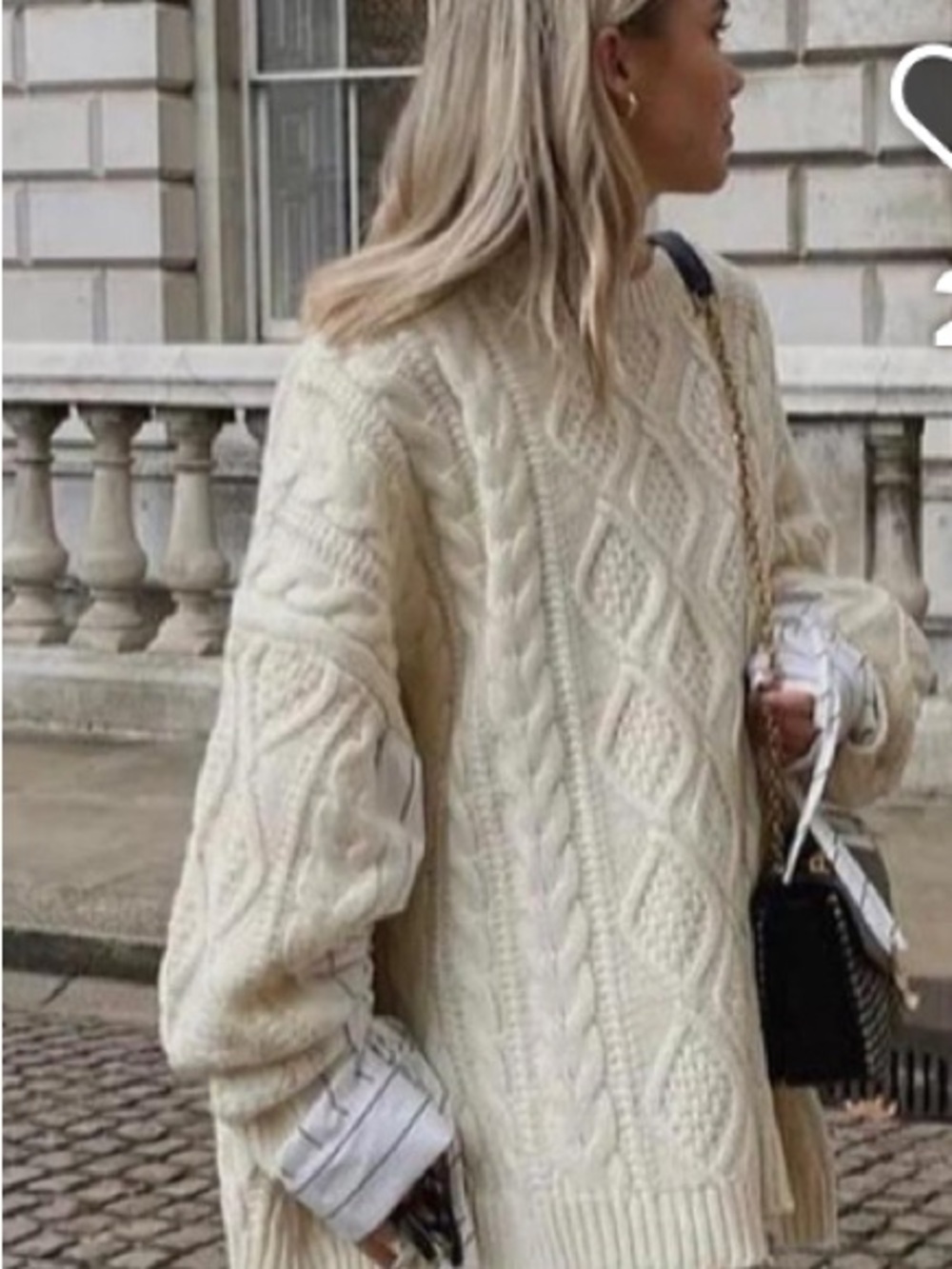 Lands' End Cable Irish Knit — Cream vintage a must for a woman’s wardrobe